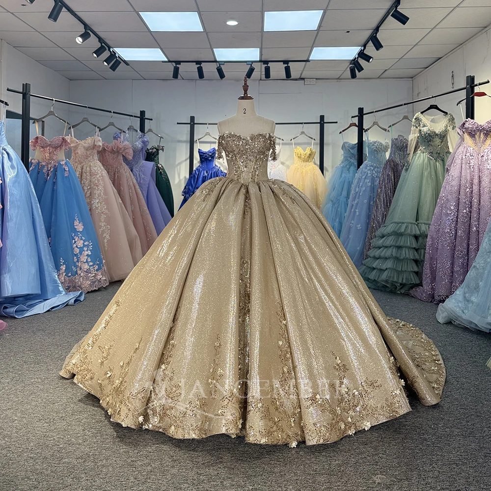 Off-Shoulder Quinceanera Dresses Boned Lace-Up Applique Princess Sweet 15 Vestidos Debutante Customized vestido quinceañeras
Off-Shoulder Quinceanera Dresses Boned Lace-Up Applique Princess Sweet 15 Vestidos Debutante Customized vestido quinceañeras