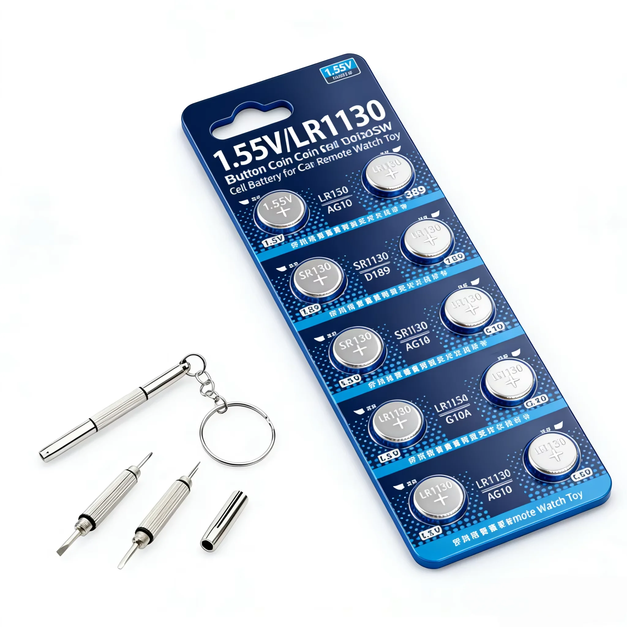 1.55V AG10 LR1130 SR54 389 189 SR1130 D189 LR54 G10A SR1130SW Button Coin Cell Battery for Car Remote Watch Toy Electronic
1.55V AG10 LR1130 SR54 389 189 SR1130 D189 LR54 G10A SR1130SW Button Coin Cell Battery for Car Remote Watch Toy Electronic