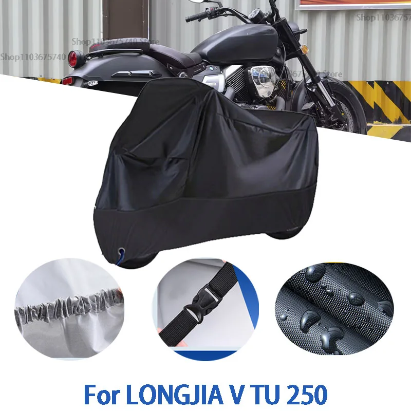Motorcycle Full Covers For LONGJIA V TU 250Car Outdoors Sun Protection Dust No Ear Thickened Oxford Clothcover Accessories
Motorcycle Full Covers For LONGJIA V TU 250Car Outdoors Sun Protection Dust No Ear Thickened Oxford Clothcover Accessories