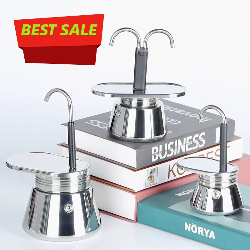 Mini outdoor Moka Pot Double Tube 304Stainless Steel Italian Coffee Maker Pot Espresso Hand Pour Coffee Appliance
Mini outdoor Moka Pot Double Tube 304Stainless Steel Italian Coffee Maker Pot Espresso Hand Pour Coffee Appliance