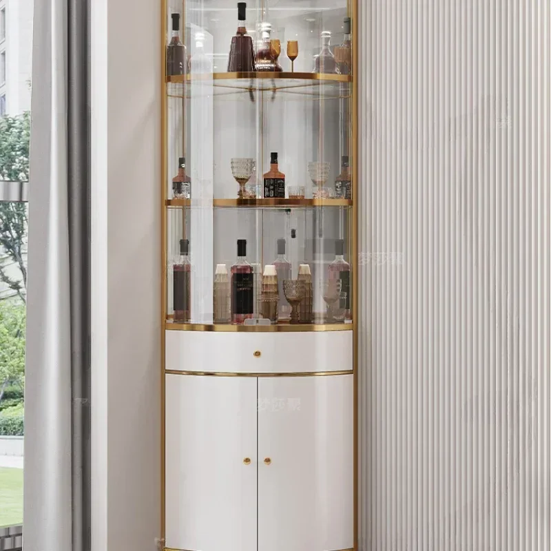 Угловой шкаф в стиле Light Luxury, треугольный, для гостиной, винный шкаф из нержавеющей стали с выдвижными ящиками, простой и современный дизайн
Угловой шкаф в стиле Light Luxury, треугольный, для гостиной, винный шкаф из нержавеющей стали с выдвижными ящиками, простой и современный дизайн