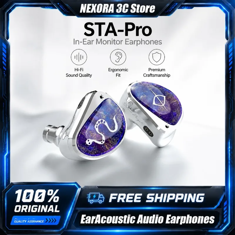 EarAcoustic Audio STAPro Series High-Fidelity IEMs Earphones Wired Earbuds with Wide Frequency Range Professional Studio Monitor
EarAcoustic Audio STAPro Series High-Fidelity IEMs Earphones Wired Earbuds with Wide Frequency Range Professional Studio Monitor