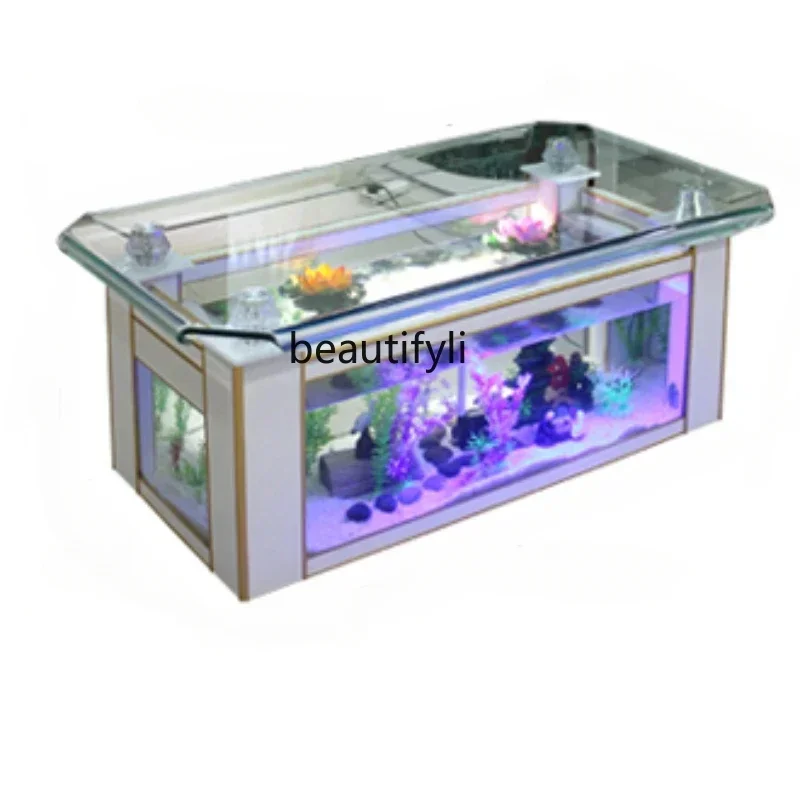 A13 Ecological Tea Table Fish Tank Aquarium Glass Rectangular Large Creative Home Living Room Tea Table Fish Globe
A13 Ecological Tea Table Fish Tank Aquarium Glass Rectangular Large Creative Home Living Room Tea Table Fish Globe