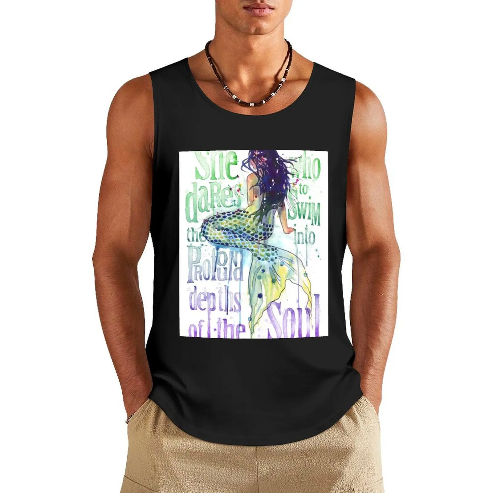Mermaid : Profound Depths Tank Top bodybuilding training weight vest running shirt underwear
Mermaid : Profound Depths Tank Top bodybuilding training weight vest running shirt underwear
