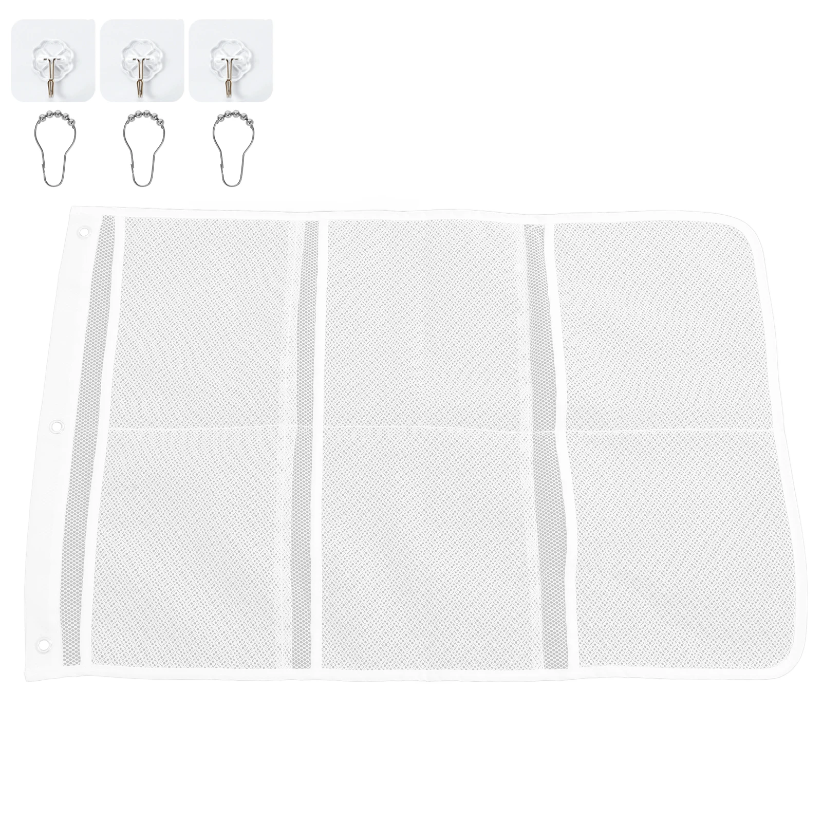 Travel Shower Organizer 6 Pockets Seamless Hooks Hanging Bathroom Accessories Storage Bag Closet Door Mesh Holder (Random Color)
Travel Shower Organizer 6 Pockets Seamless Hooks Hanging Bathroom Accessories Storage Bag Closet Door Mesh Holder (Random Color)