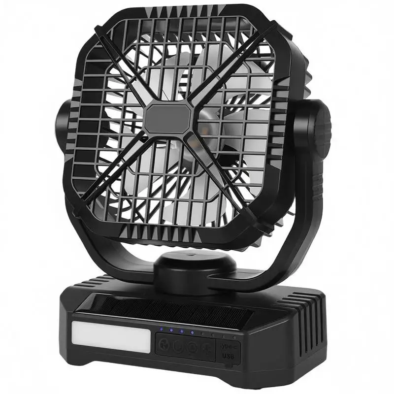 10400mAh Solar fan, Camping Fan with Solar Panel & LED Lantern, 7W 8 Inch Portable Rechargeable Battery Powered for Outside, 4-Speed and Quiet Operated for Picnic, Barbecue, Fishing, Travel
10400mAh Solar fan, Camping Fan with Solar Panel & LED Lantern, 7W 8 Inch Portable Rechargeable Battery Powered for Outside, 4-Speed and Quiet Operated for Picnic, Barbecue, Fishing, Travel