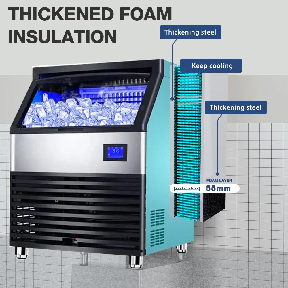 Commercial 90kg 24hours Air Cooling Ice Maker Machine Compact For Small Restaurant Cafe And Bar Use
Commercial 90kg 24hours Air Cooling Ice Maker Machine Compact For Small Restaurant Cafe And Bar Use