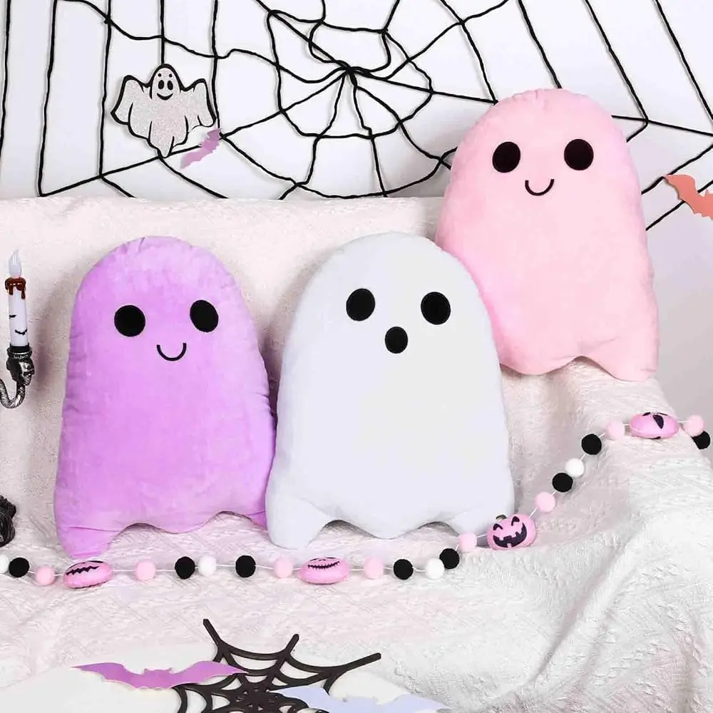 3Pcs Halloween Pillows Cute Ghost Shaped Throw Pillow Colorful Ghost Decorative Plush Sofa Cushion For Home Office Couch Car
3Pcs Halloween Pillows Cute Ghost Shaped Throw Pillow Colorful Ghost Decorative Plush Sofa Cushion For Home Office Couch Car
