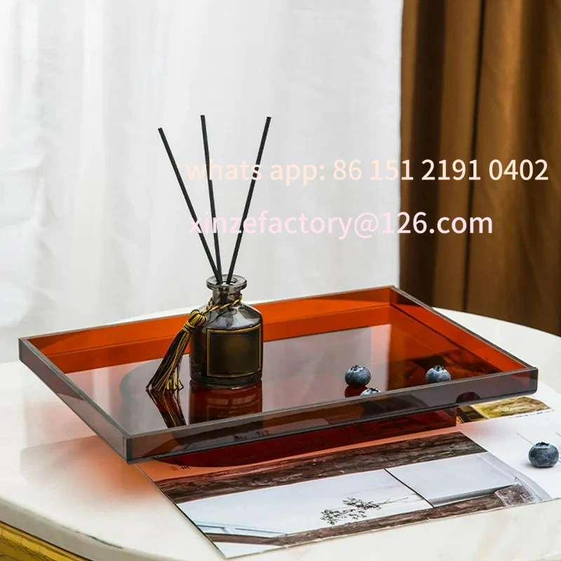 Customizable Acrylic Trays Decorative Brown Coffee Table Teacup Coffee Cup Organizer Bathroom Decoration Wash Set
Customizable Acrylic Trays Decorative Brown Coffee Table Teacup Coffee Cup Organizer Bathroom Decoration Wash Set