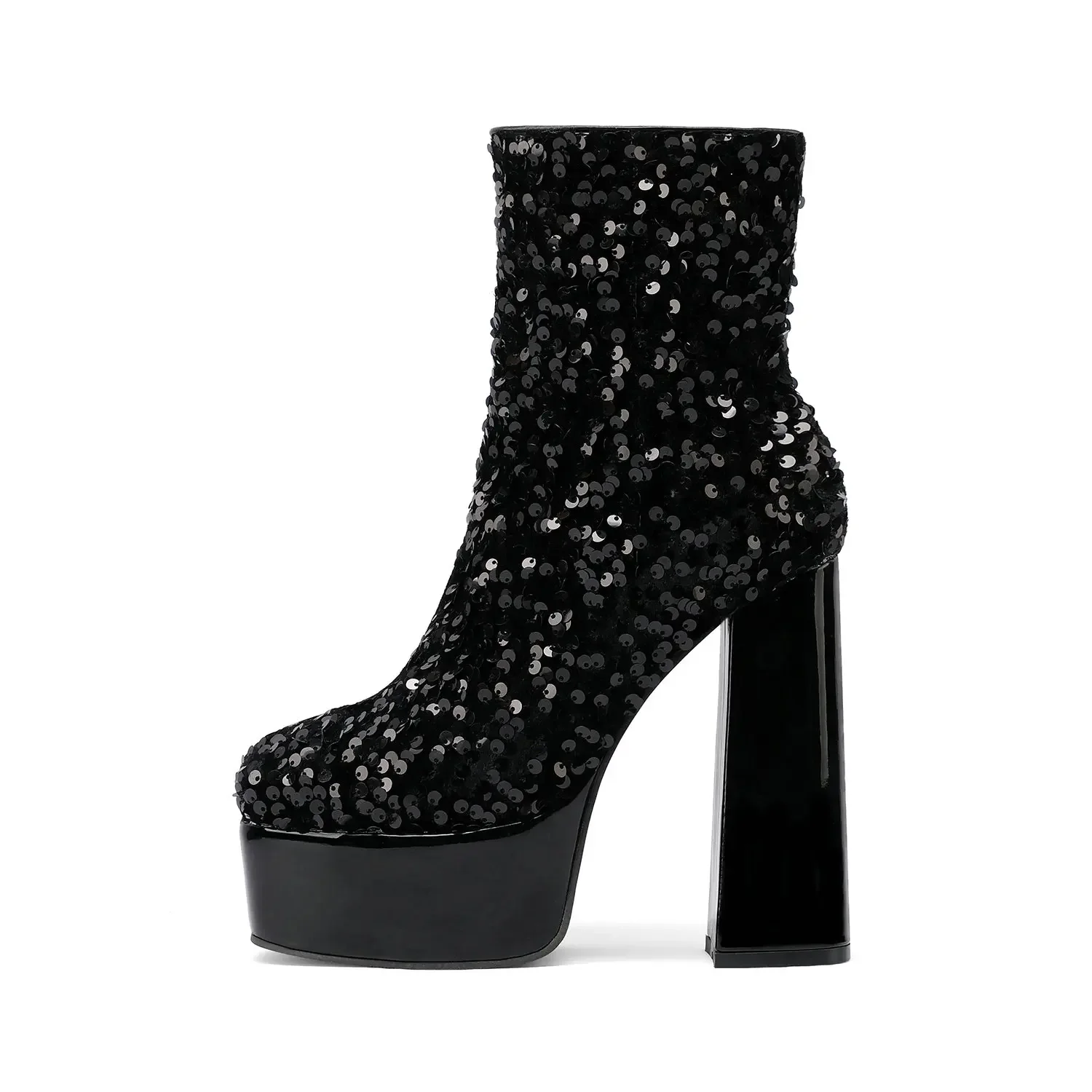 Sequins Cloth Bling Bling Party Wedding Super Block High Heels Bride Shoes Shiny Pink Purple Blue Platform Ankle Modern Boots
Sequins Cloth Bling Bling Party Wedding Super Block High Heels Bride Shoes Shiny Pink Purple Blue Platform Ankle Modern Boots