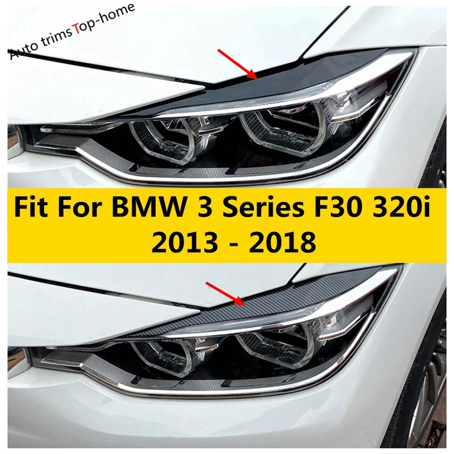 Car Headlight Head Light Lamp Eyebrow Cover Trim For BMW 3 Series F30 320i 2013 - 2018 Carbon Fiber / Black Accessories Exterior
Car Headlight Head Light Lamp Eyebrow Cover Trim For BMW 3 Series F30 320i 2013 - 2018 Carbon Fiber / Black Accessories Exterior