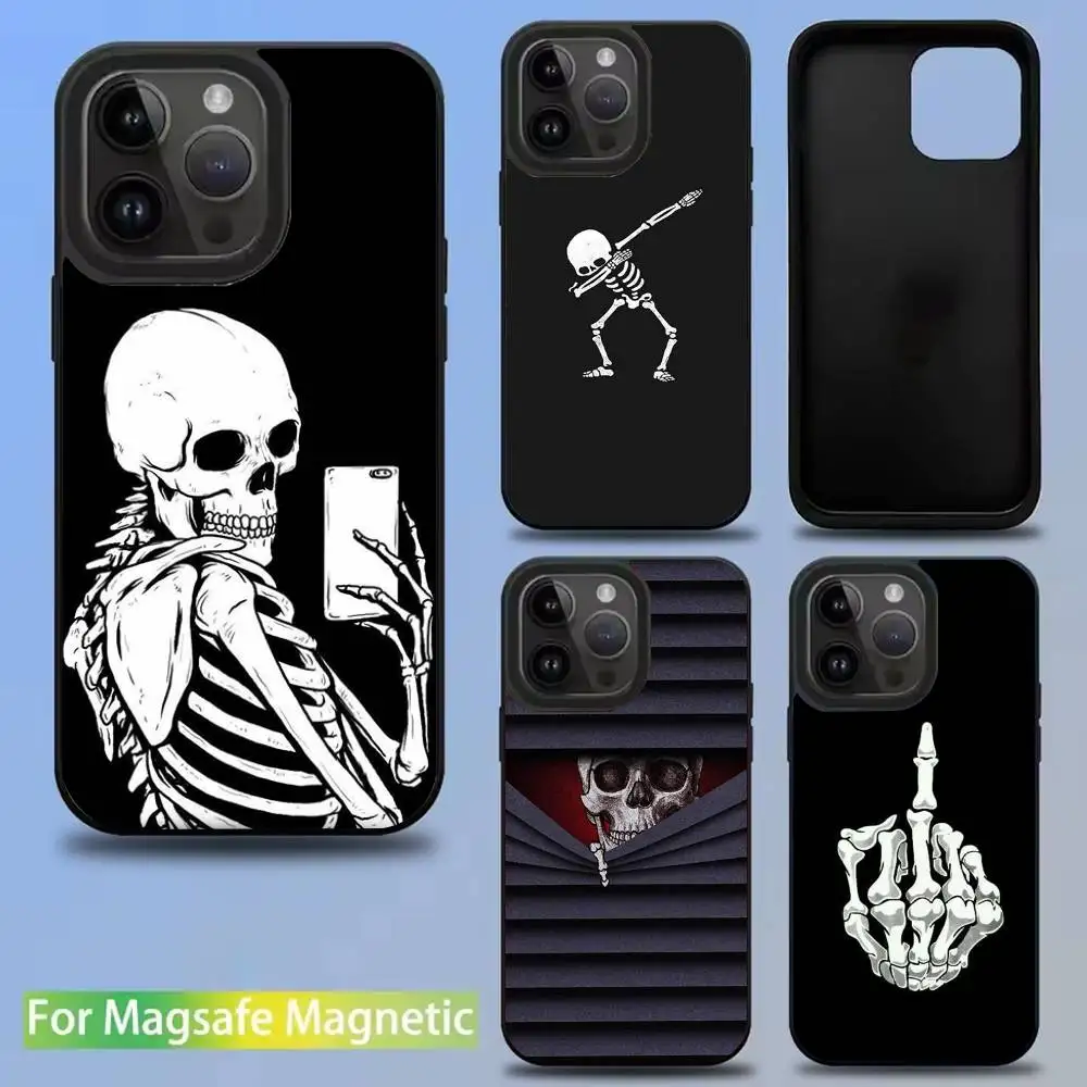 Skeleton Skull Phone Case For iPhone 16,15,14,13,12,11,Pro,Max,Plus,Mini,SE New Magsafe Magnetic Wireless Charging
Skeleton Skull Phone Case For iPhone 16,15,14,13,12,11,Pro,Max,Plus,Mini,SE New Magsafe Magnetic Wireless Charging