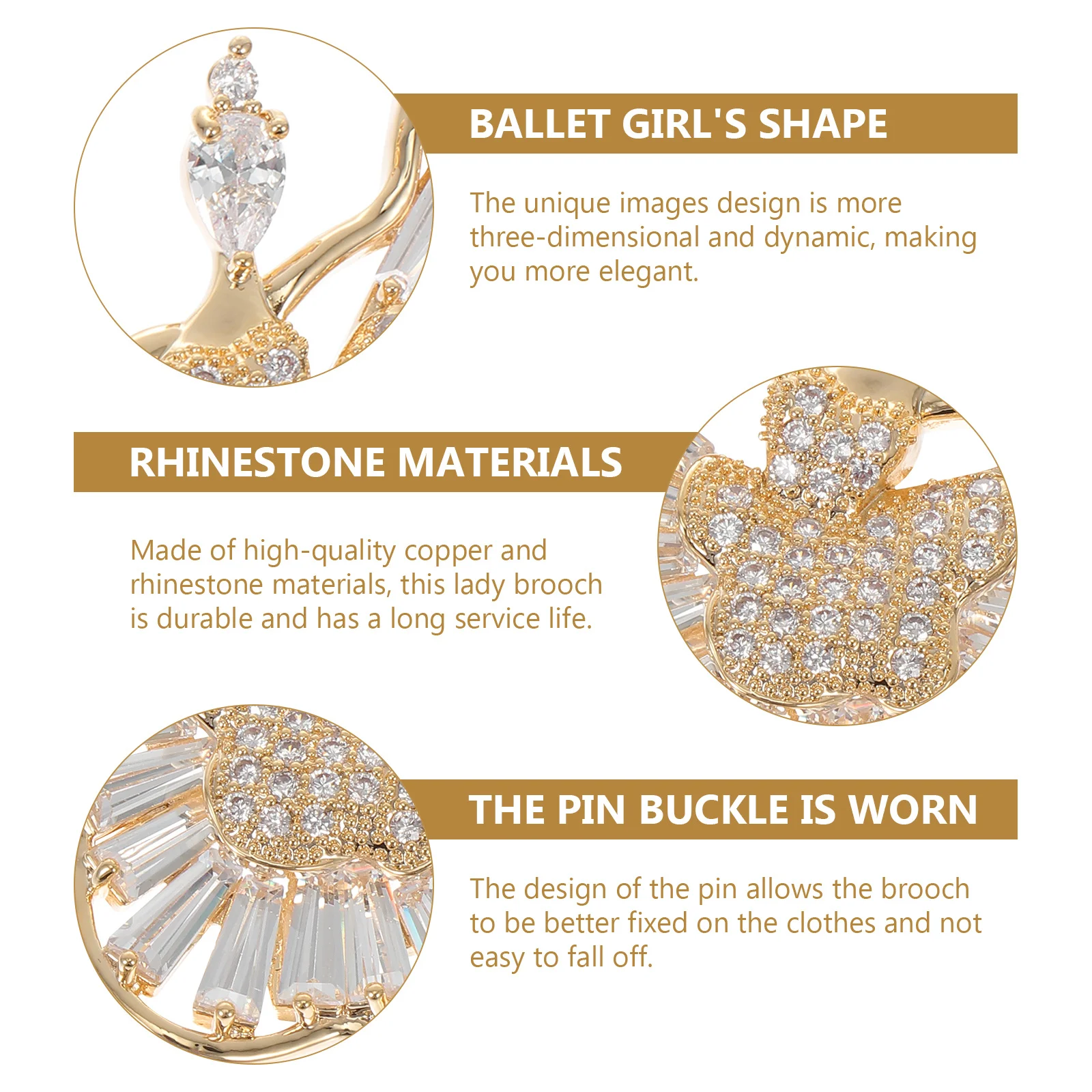 1Pcs Delicate Women Brooch High Quality Copper Ballet Girl Shaped Dress Breastpin Versatile Fashion Clothing Accessory Jewelry
1Pcs Delicate Women Brooch High Quality Copper Ballet Girl Shaped Dress Breastpin Versatile Fashion Clothing Accessory Jewelry