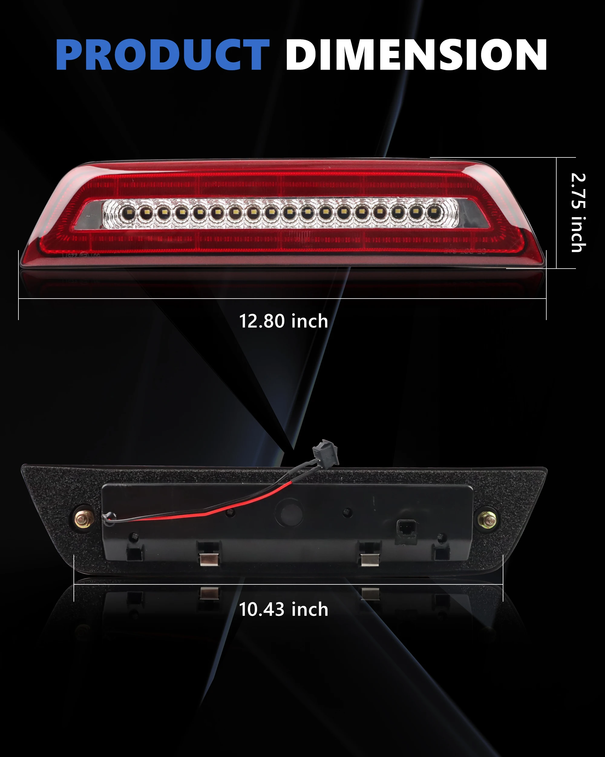1Pcs For 2016 2017 2018 2019 2020 2021 2022 2023 Toyota Tacoma Rear Tail Light 3rd Third Brake Light Cargo Light Stop Light LED
1Pcs For 2016 2017 2018 2019 2020 2021 2022 2023 Toyota Tacoma Rear Tail Light 3rd Third Brake Light Cargo Light Stop Light LED