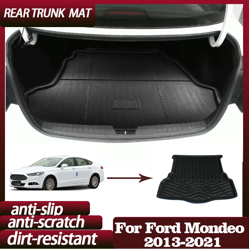 Car Rear Trunk Mat for Ford Mondeo MK4 Fusion MD 2013~2021 Luggage Liner Tray Parts Waterproof Anti-slip Tray Floor Pad Parts
Car Rear Trunk Mat for Ford Mondeo MK4 Fusion MD 2013~2021 Luggage Liner Tray Parts Waterproof Anti-slip Tray Floor Pad Parts