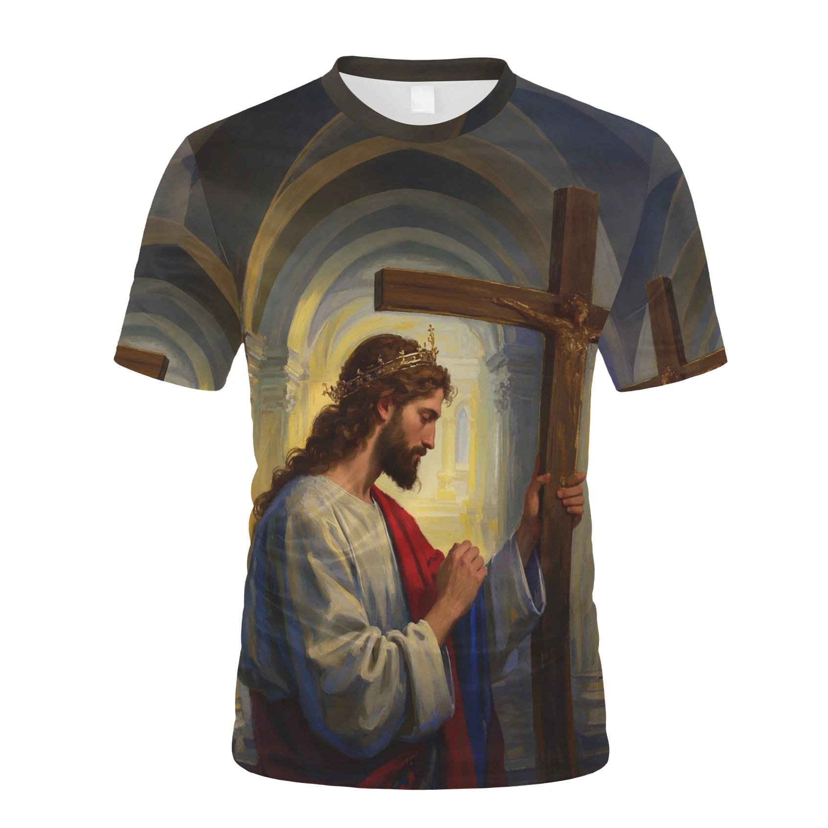 New Summer Men 3D Printed Funny Jesus T-Shirt Casual O-Neck Tops Tees Male Fashion Short Sleeve Clothing Vintage Streetwear
New Summer Men 3D Printed Funny Jesus T-Shirt Casual O-Neck Tops Tees Male Fashion Short Sleeve Clothing Vintage Streetwear
