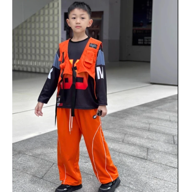 2024, танцевальный костюм в стиле хип-хоп для мальчиков, детский оранжевый жилет, брюки с длинными рукавами, одежда для уличных танцев, сценическая одежда для девочек, BL14330
2024, танцевальный костюм в стиле хип-хоп для мальчиков, детский оранжевый жилет, брюки с длинными рукавами, одежда для уличных танцев, сценическая одежда для девочек, BL14330