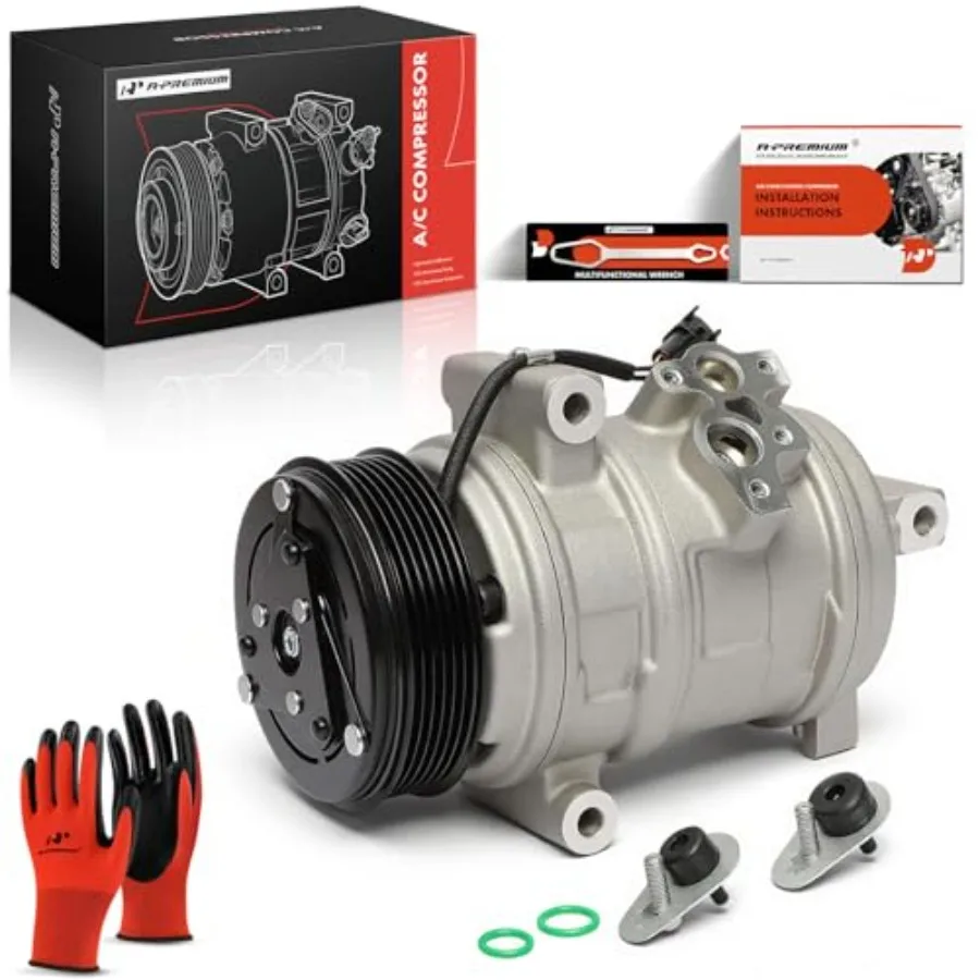 AC compressor with clutch for Ford Edge 2007-2010 and Lincoln MKX Base 2007-2010, 6-groove, OEM replacement 7T4Z19703A
AC compressor with clutch for Ford Edge 2007-2010 and Lincoln MKX Base 2007-2010, 6-groove, OEM replacement 7T4Z19703A