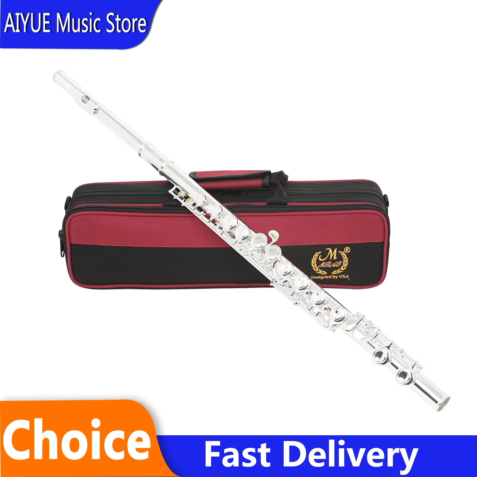 MBAT 16 Hole Flute C Adjustable Closed Hole White Copper Silver Plated Flute Professional With Accessories Woodwind Instrument
MBAT 16 Hole Flute C Adjustable Closed Hole White Copper Silver Plated Flute Professional With Accessories Woodwind Instrument