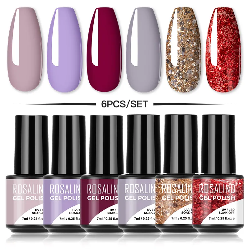 ROSALIND 4/6/8/10pcs Nail Gel Set Gel Nail Polish Combo Hybrid Varnish UV/ Led Lamp Semi Permanent Soak Off Nail Enhancement
ROSALIND 4/6/8/10pcs Nail Gel Set Gel Nail Polish Combo Hybrid Varnish UV/ Led Lamp Semi Permanent Soak Off Nail Enhancement