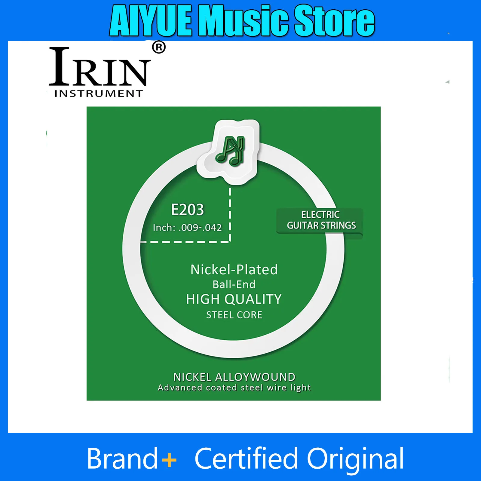 10/20/50 компл. IRIN струны для электрогитары E203 никелевый сплав серебро упакованные аксессуары для гитарных инструментов для начинающих
10/20/50 компл. IRIN струны для электрогитары E203 никелевый сплав серебро упакованные аксессуары для гитарных инструментов для начинающих 