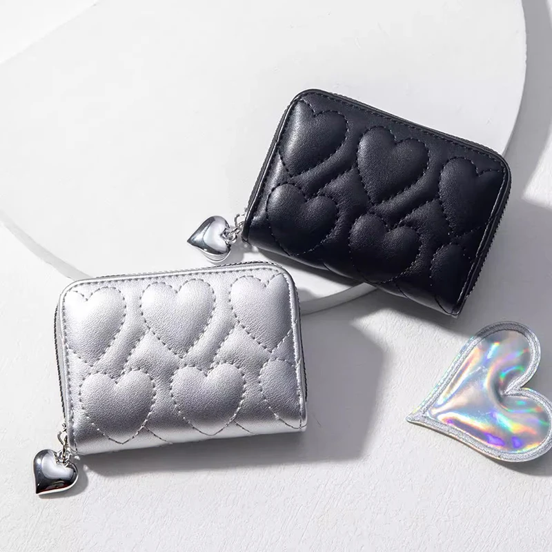 Wallet Women Credit Business Card Holder Love Shaped Zipper Small Cute Card Wallets For Woman For Cash Key Change ID Card
Wallet Women Credit Business Card Holder Love Shaped Zipper Small Cute Card Wallets For Woman For Cash Key Change ID Card