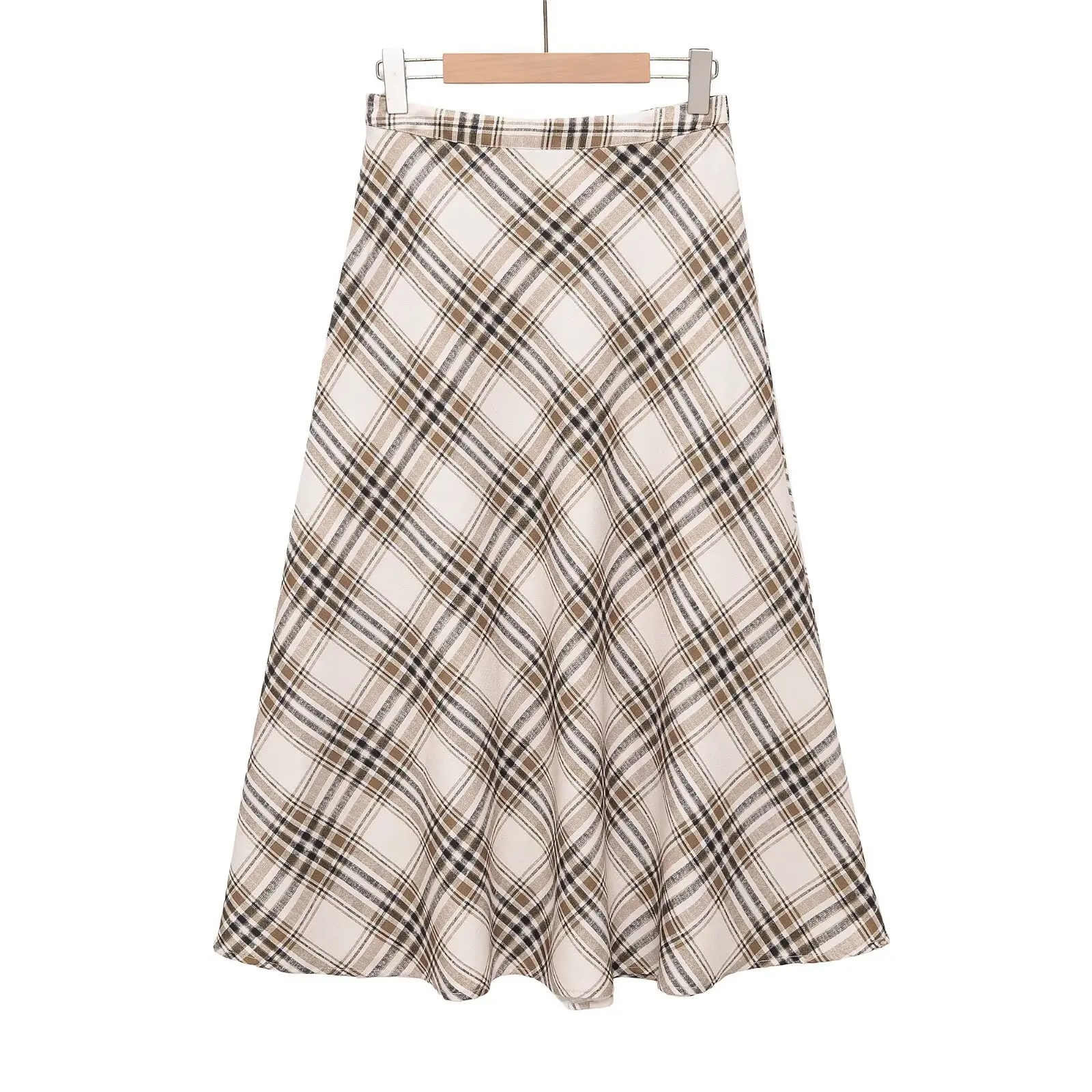 WOMAN 2026 Summer New Fashion plaid Midi skirt Retro High Waist Side Zipper All-match Casual Chic Female Skirts Mujer
WOMAN 2026 Summer New Fashion plaid Midi skirt Retro High Waist Side Zipper All-match Casual Chic Female Skirts Mujer