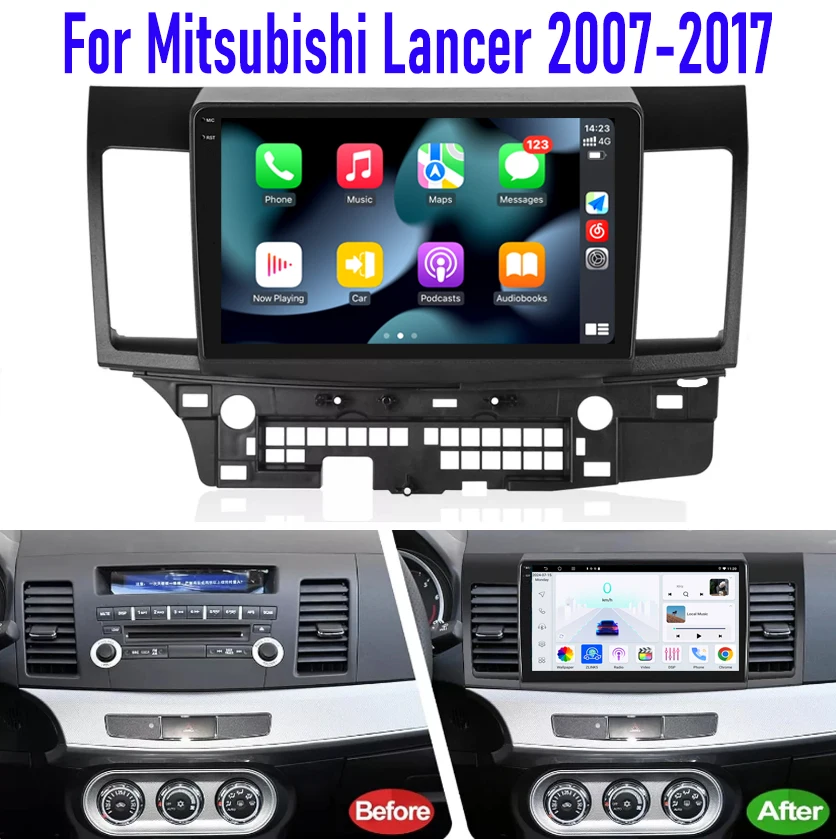 GPS 10'' For Mitsubishi Lancrt 2007-2017 Car Radio Wireless Apple Carplay Android 13 Auto Google Map Steering Wheel Control WIFI
GPS 10'' For Mitsubishi Lancrt 2007-2017 Car Radio Wireless Apple Carplay Android 13 Auto Google Map Steering Wheel Control WIFI
