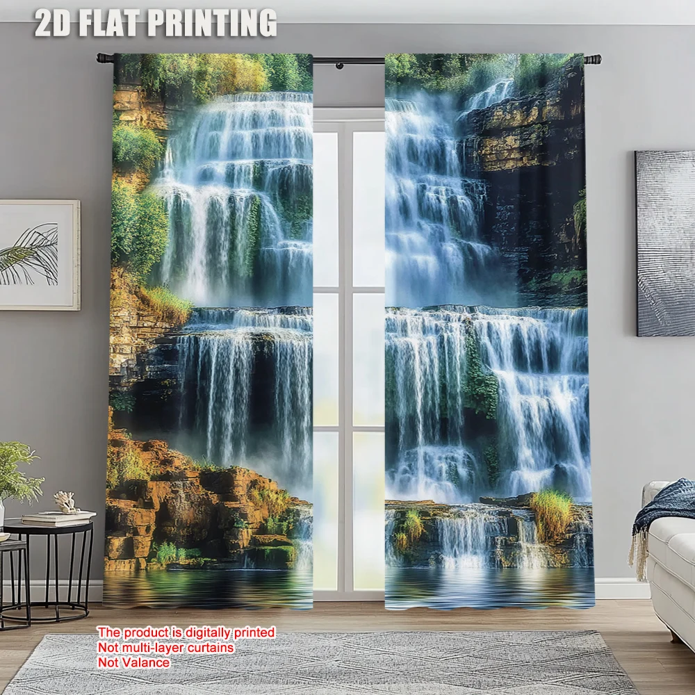 2pc, Scene Curtains Rainforest Waterfall 100% Polyester,Without Electricity Spring Party & Holiday Decor Use for Holiday Home
2pc, Scene Curtains Rainforest Waterfall 100% Polyester,Without Electricity Spring Party & Holiday Decor Use for Holiday Home