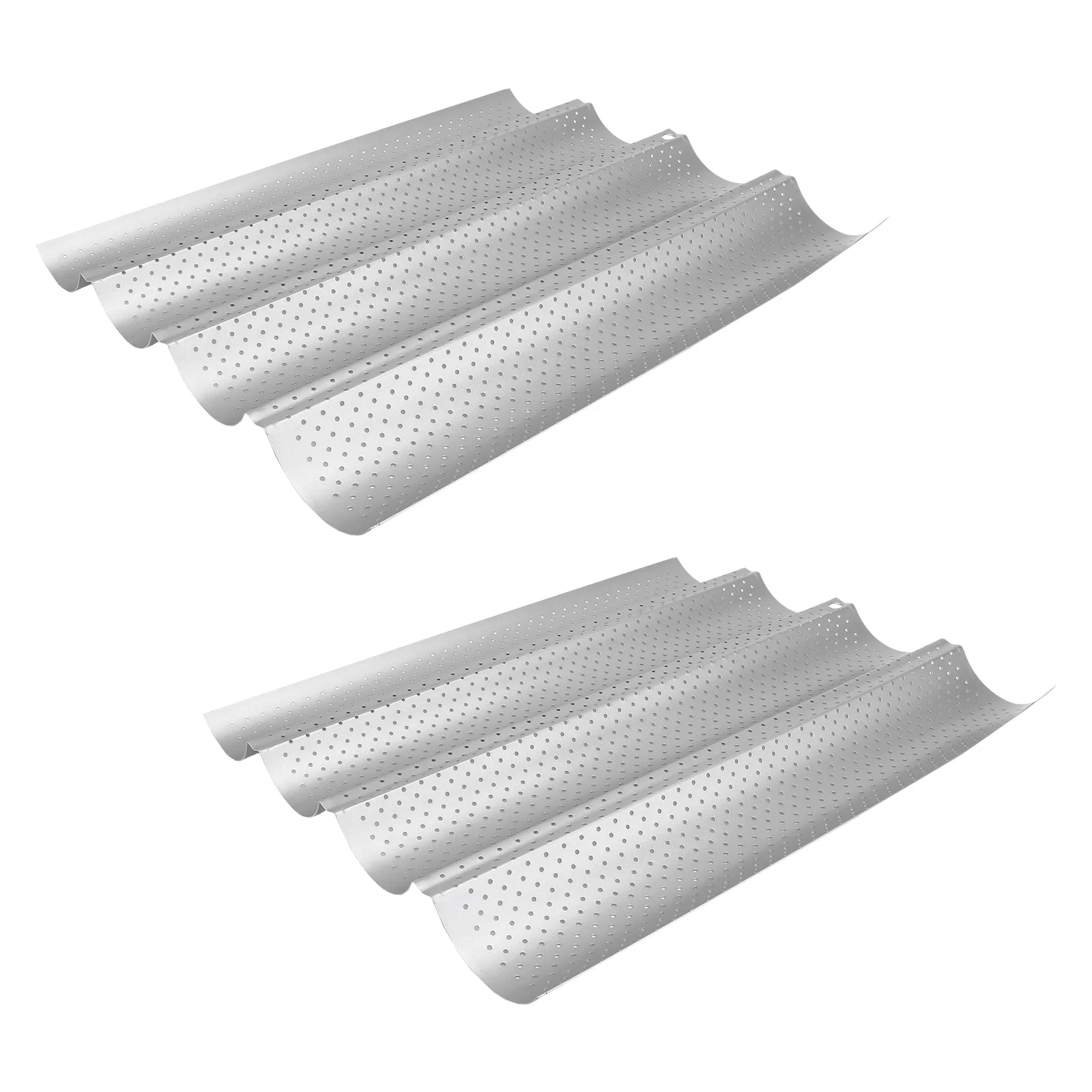2Pcs 4-Well French Bread Baking Pan Nonstick Perforated Loaf Mold for Crispy Baguette Oven Safe to 500F Dishwasher Safe Tray
2Pcs 4-Well French Bread Baking Pan Nonstick Perforated Loaf Mold for Crispy Baguette Oven Safe to 500F Dishwasher Safe Tray