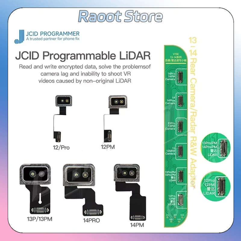 Программируемый кабель LiDAR JCID V1SE V1SPRO для iPhone 12, 13, 14 ProMax Камера для пайки lag/необходимо для съемки видео VR Чтение и запись
Программируемый кабель LiDAR JCID V1SE V1SPRO для iPhone 12, 13, 14 ProMax Камера для пайки lag/необходимо для съемки видео VR Чтение и запись