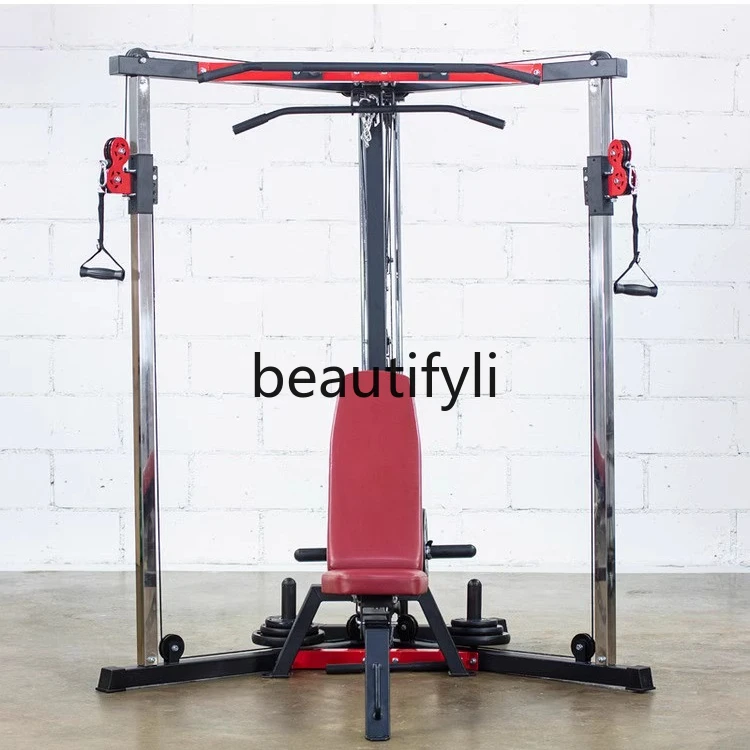 Multifunctional double pull, comprehensive trainer, strength training frame type, squat home fitness equipment
Multifunctional double pull, comprehensive trainer, strength training frame type, squat home fitness equipment