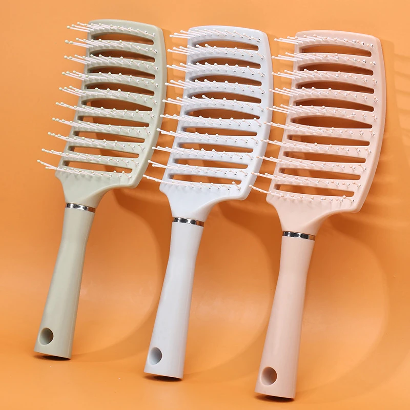 Curved Comb Rib Detangling Ventilated Dry Hair Brush Massaging Styling Tool for All Hair Types
Curved Comb Rib Detangling Ventilated Dry Hair Brush Massaging Styling Tool for All Hair Types