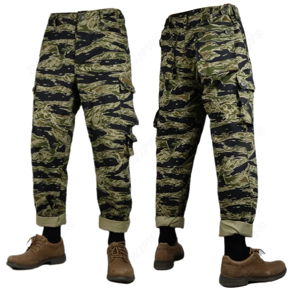 US Vietnam Tiger Stripe Camo Pants TCU Trousers Twill Tigherstripe Camouflage Cargo Militar Combat Pants
US Vietnam Tiger Stripe Camo Pants TCU Trousers Twill Tigherstripe Camouflage Cargo Militar Combat Pants