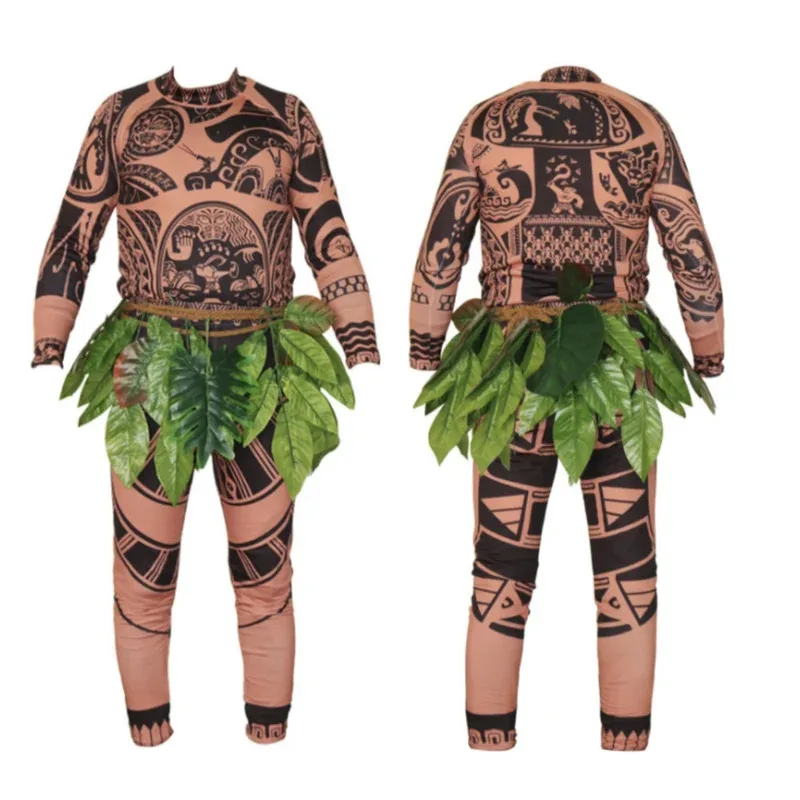 Hot Sale Moana Character Cosplay Tight One-Piece Suits Halloween Maui Tattoo Printed Costume for Adults and Kids
Hot Sale Moana Character Cosplay Tight One-Piece Suits Halloween Maui Tattoo Printed Costume for Adults and Kids