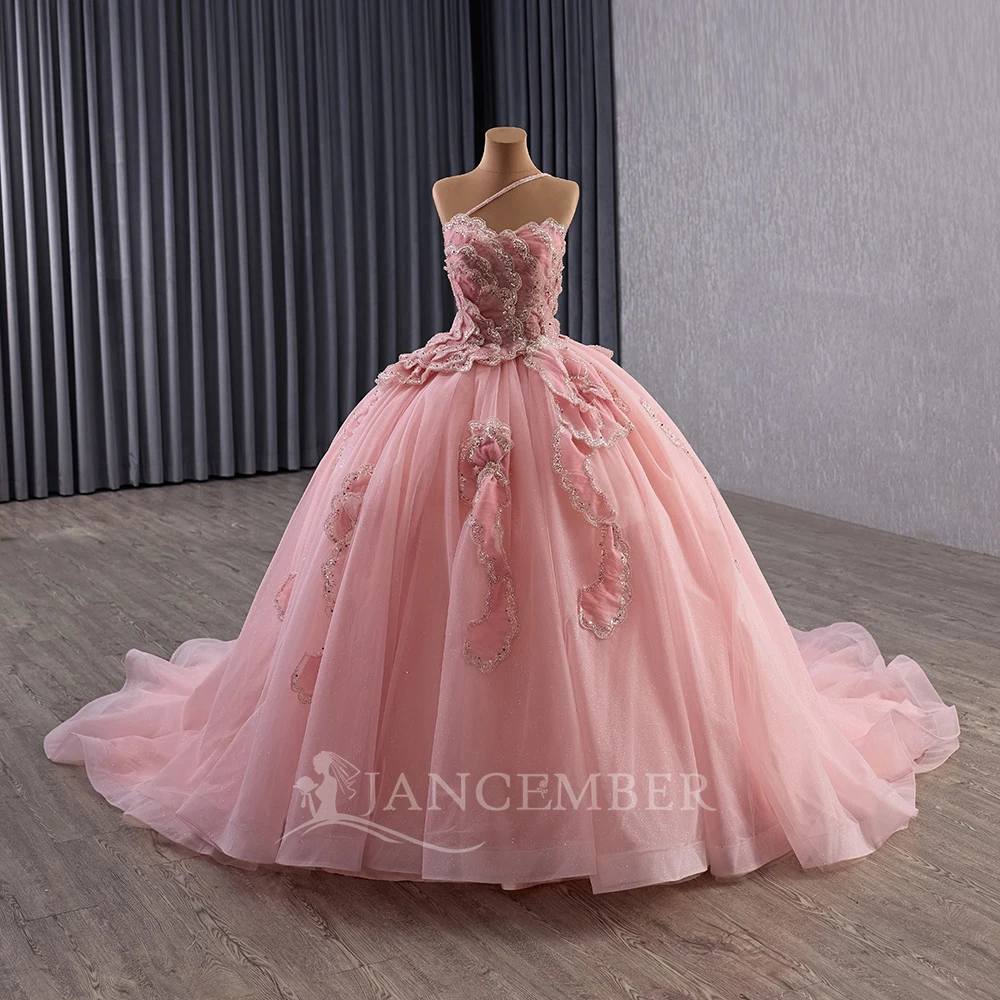 Classic Ball Gown Quinceanera Dress Prom Gown for Girl Sparkly Strapless Lace Up Back vestido de 15 quinceañera Customized
Classic Ball Gown Quinceanera Dress Prom Gown for Girl Sparkly Strapless Lace Up Back vestido de 15 quinceañera Customized