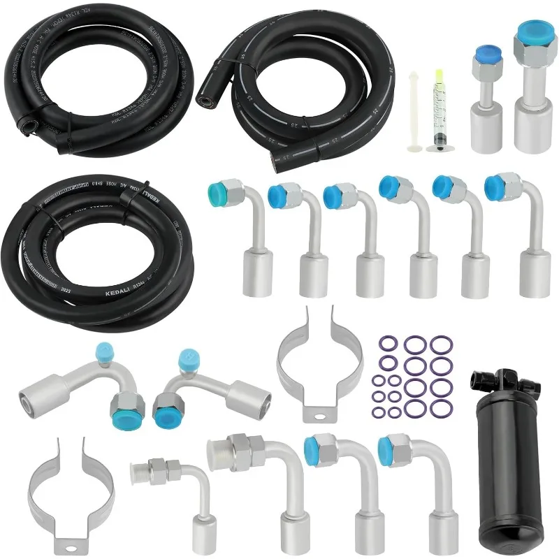 maXpeedingrods Universal 134a Air Conditioning Hose Kit Set with Drier W/R-Ring A/C Hoses Fitting Kits
maXpeedingrods Universal 134a Air Conditioning Hose Kit Set with Drier W/R-Ring A/C Hoses Fitting Kits