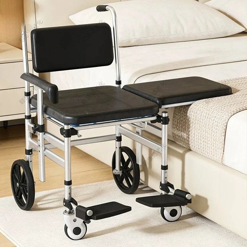 Foldable Bedside Commode Chair with Wheels Elderly People Portable Toilet Seat Shower Chair Adjustable Handrail Transfer Chairs
Foldable Bedside Commode Chair with Wheels Elderly People Portable Toilet Seat Shower Chair Adjustable Handrail Transfer Chairs