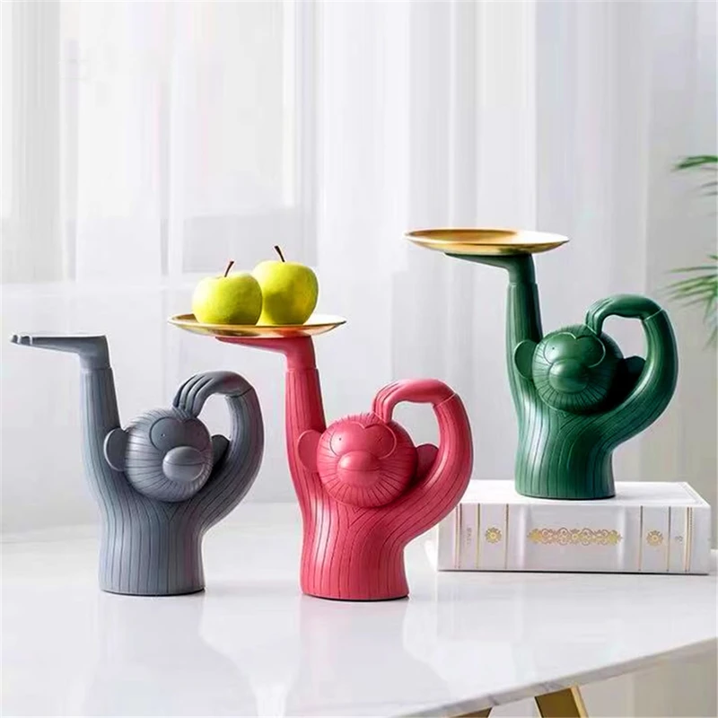 Creative Jewelry Tray Desktop Monkey Doll Decorative Resin Storage Tray Home Metal Decorative Tray Living Room Decoration
Creative Jewelry Tray Desktop Monkey Doll Decorative Resin Storage Tray Home Metal Decorative Tray Living Room Decoration