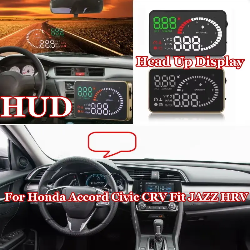 For Honda Accord Civic CRV Fit JAZZ HRV 2000-2025 Car HUD Head Up Display HUD Safe Driving Screen Projector OBD II Connector
For Honda Accord Civic CRV Fit JAZZ HRV 2000-2025 Car HUD Head Up Display HUD Safe Driving Screen Projector OBD II Connector