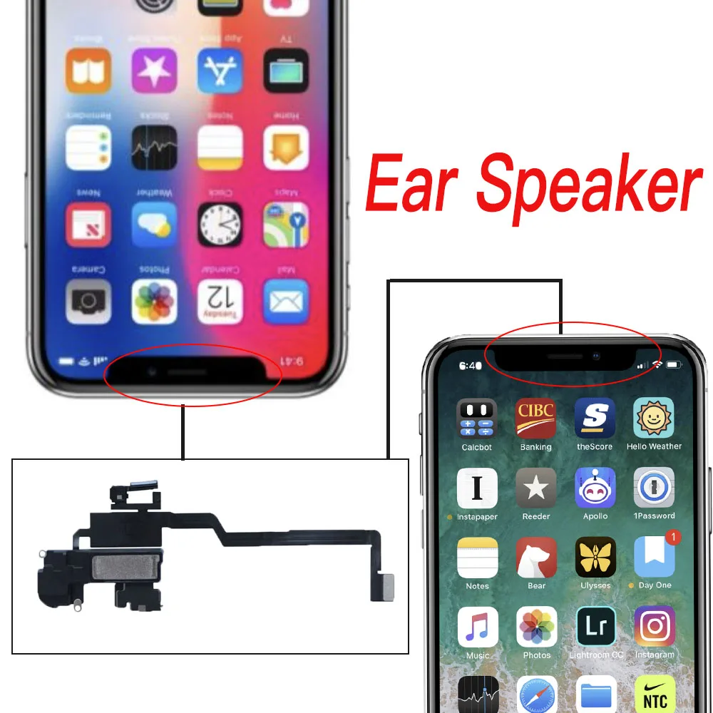 Замена кабеля динамика для наушников для iPhone X XR XS Max, верхний наушник с датчиком света, гибкий
Замена кабеля динамика для наушников для iPhone X XR XS Max, верхний наушник с датчиком света, гибкий