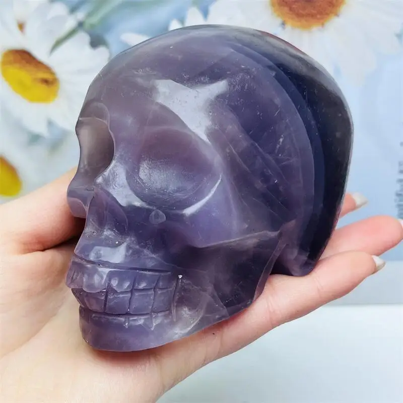 Natural Fluorite Skull Carving Healing Fengshui Stones Feng Shui Craft Carved For Decor Holiday Gift 1PCS
Natural Fluorite Skull Carving Healing Fengshui Stones Feng Shui Craft Carved For Decor Holiday Gift 1PCS