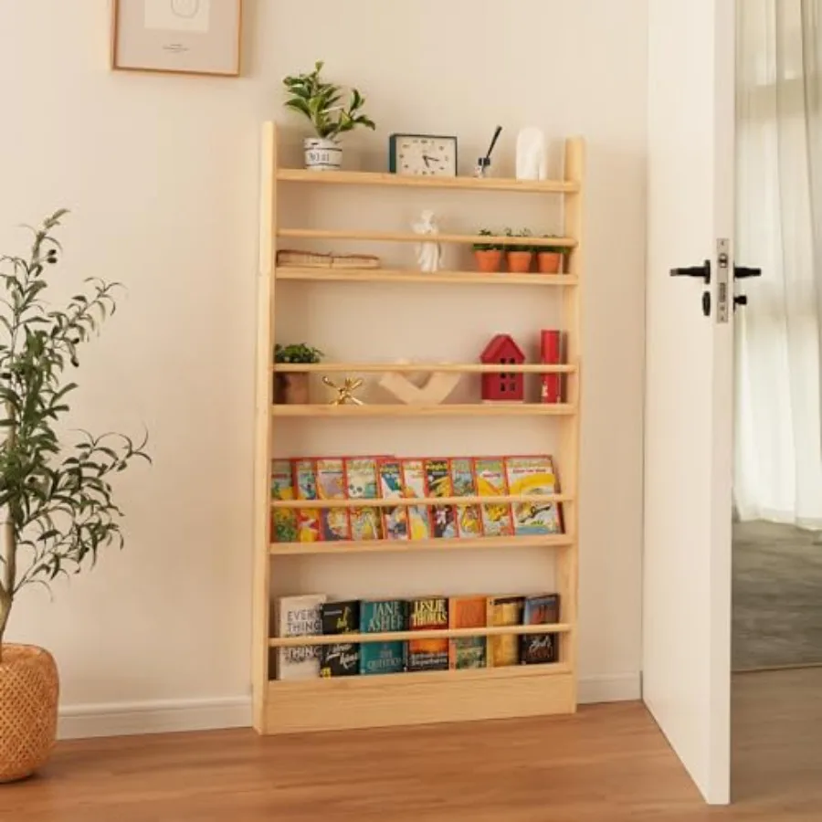 Bookshelf, 5 Tier Shelves Behind The Door Book Shelf Storage, 's Solid Wood Bookcase Space- Saving, Wall Mount Bookshelf for Be
Bookshelf, 5 Tier Shelves Behind The Door Book Shelf Storage, 's Solid Wood Bookcase Space- Saving, Wall Mount Bookshelf for Be