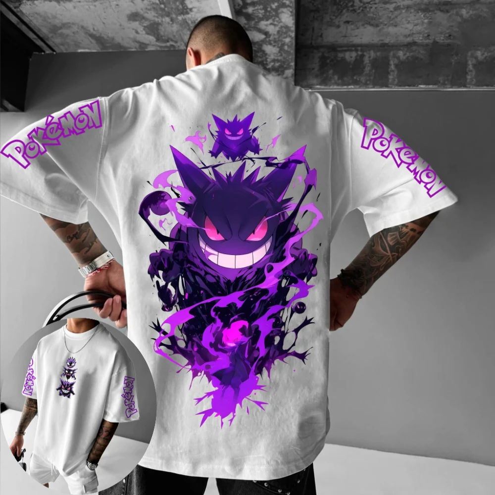 Мужская и женская футболка Pokémon Gengar в стиле аниме, универсальная футболка в стиле ретро для лета и весны, с короткими рукавами для мальчиков, комплекты для родителей и детей
Мужская и женская футболка Pokémon Gengar в стиле аниме, универсальная футболка в стиле ретро для лета и весны, с короткими рукавами для мальчиков, комплекты для родителей и детей