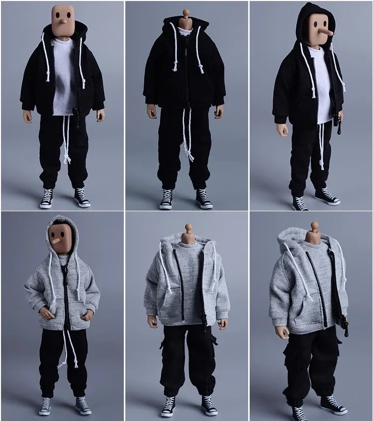 1/12 Male Soldier Sports Zipper Hooded Clothing Top Coat Pants Model Toy Fit 6'' Action Figure Body In Stock
1/12 Male Soldier Sports Zipper Hooded Clothing Top Coat Pants Model Toy Fit 6'' Action Figure Body In Stock