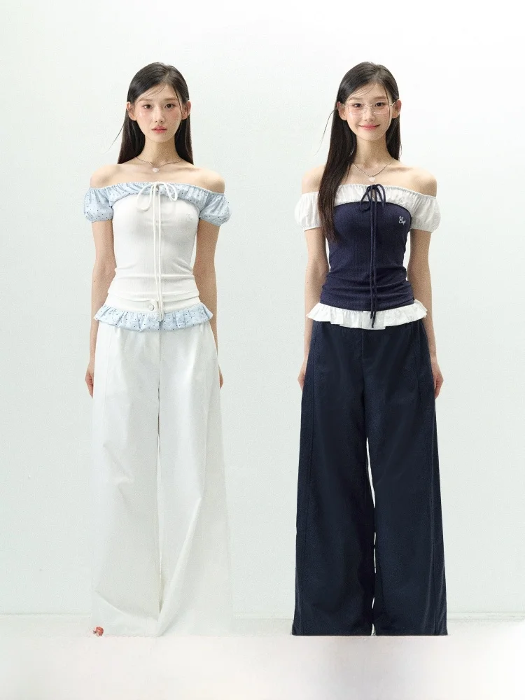 ELEVEN SP Ballet Style Flared Casual Pants Women Summer High Waist Straight Leg Pants Commute Versatile Simple Color
ELEVEN SP Ballet Style Flared Casual Pants Women Summer High Waist Straight Leg Pants Commute Versatile Simple Color