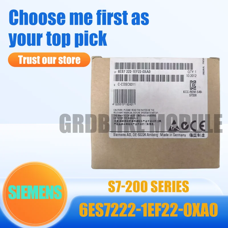 New Original SIEMENS 6ES7222-1EF22-0XA0 S7-200 EM222 8DO AC120V Digital Output Expansion PLC Module
New Original SIEMENS 6ES7222-1EF22-0XA0 S7-200 EM222 8DO AC120V Digital Output Expansion PLC Module
