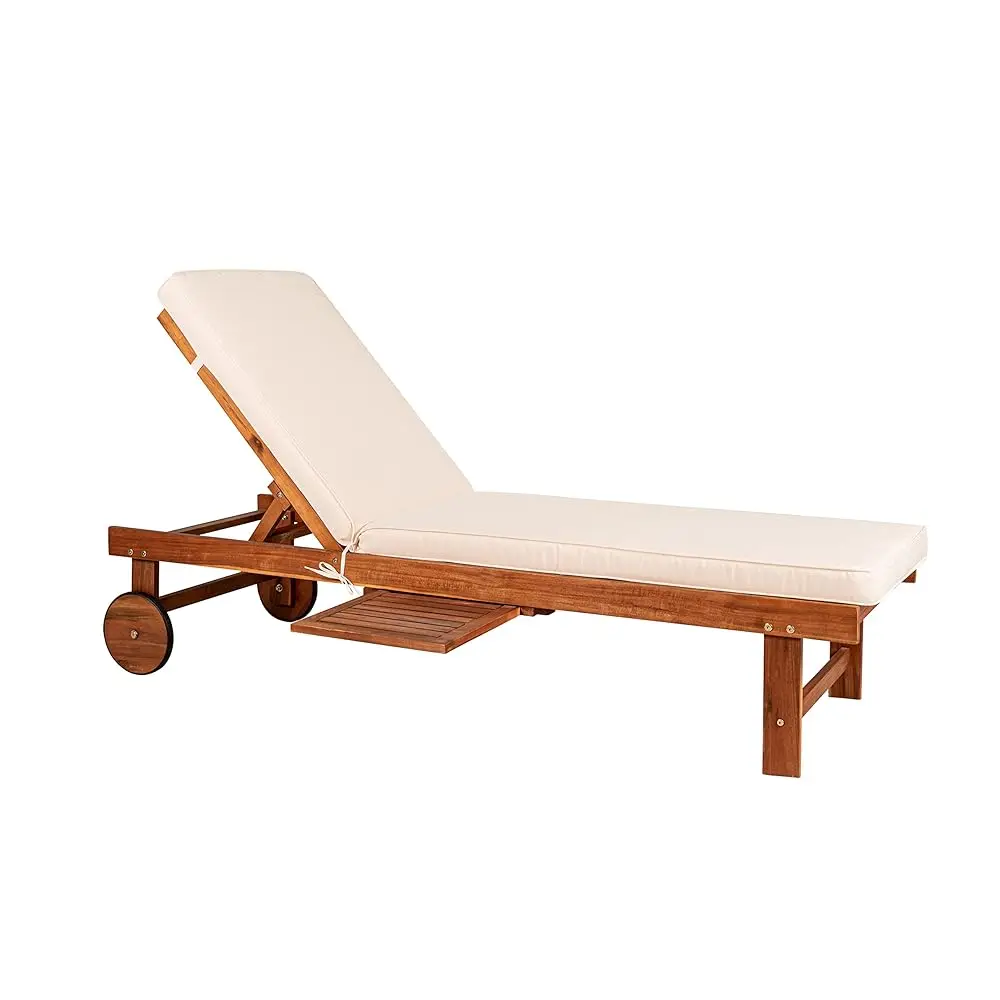 Pat1003A Seabrook 69 X 24 H Уличный шезлонг из дерева акации с подушкой, 5-позиционная спинка, выдвижной стол и колеса для сада, лужайки,
Pat1003A Seabrook 69 X 24 H Уличный шезлонг из дерева акации с подушкой, 5-позиционная спинка, выдвижной стол и колеса для сада, лужайки,