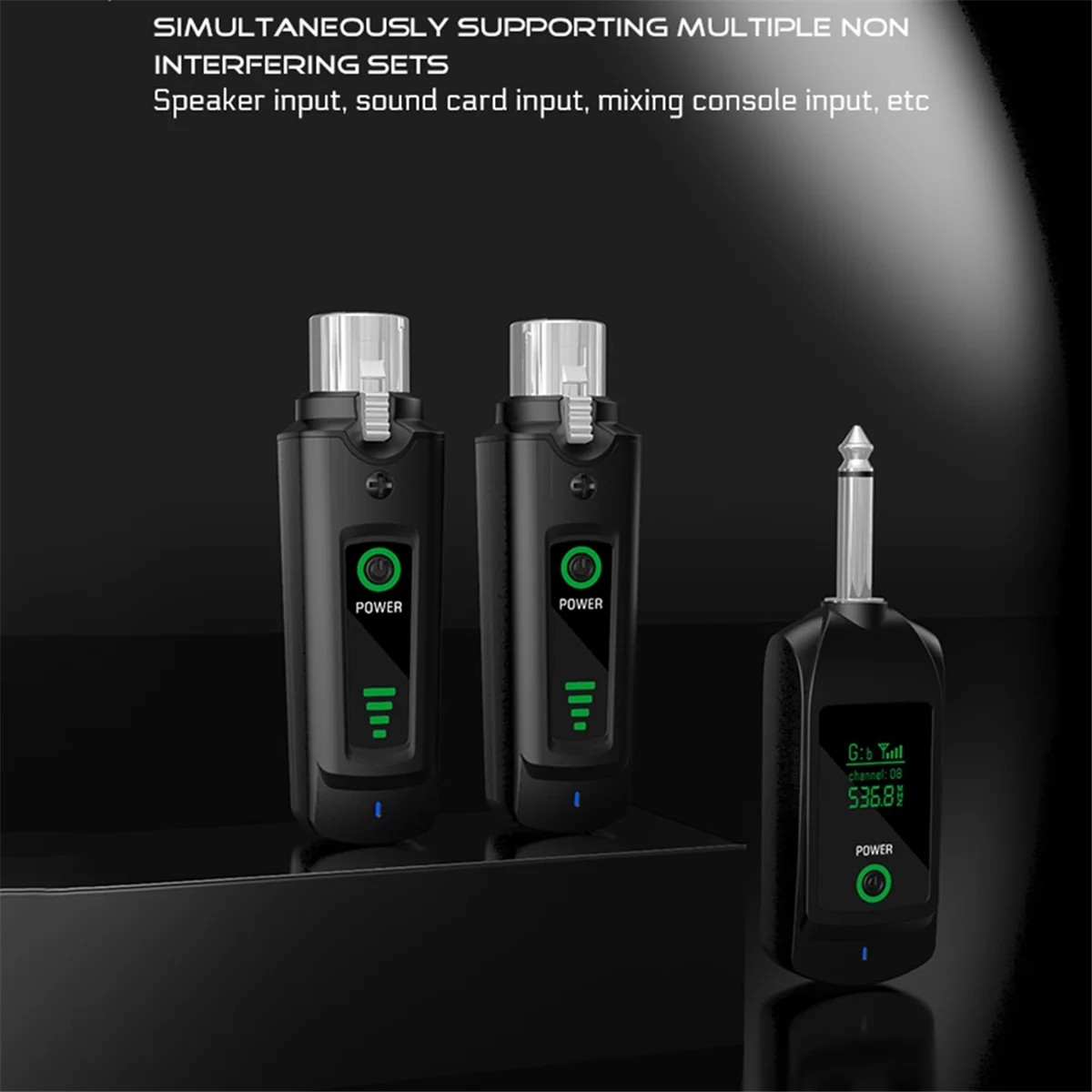 2025+2.4G Wireless Microphone XLR Transmitter Receiver for Dynamic Microphone Wireless System for Guitar Bass Audio Mixer A
2025+2.4G Wireless Microphone XLR Transmitter Receiver for Dynamic Microphone Wireless System for Guitar Bass Audio Mixer A