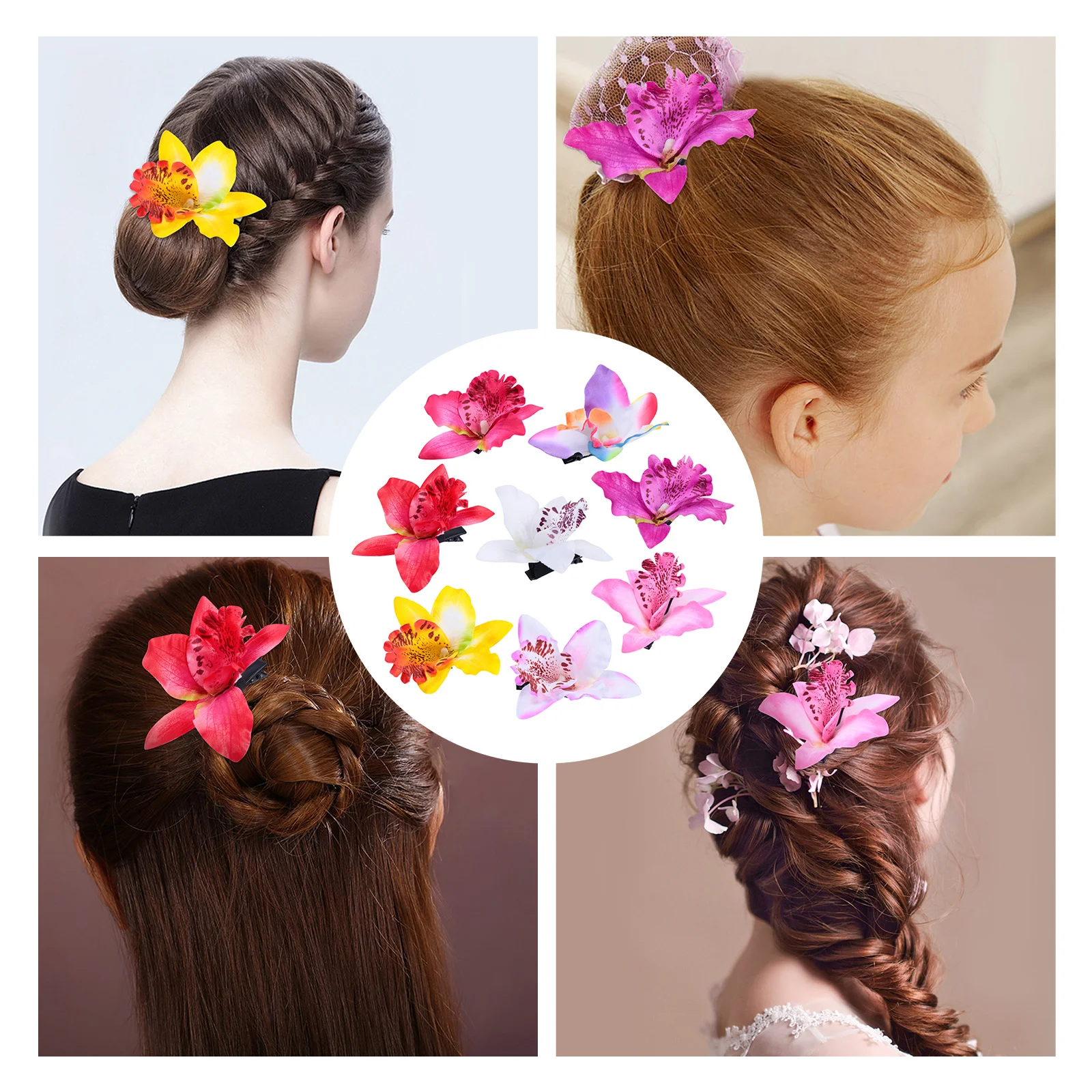 8 Pcs chid Hairpin Elegant Floral Clips Wedding Fabric Artificial Flower Barrettes Girls Beach Photo Party Non Fading
8 Pcs chid Hairpin Elegant Floral Clips Wedding Fabric Artificial Flower Barrettes Girls Beach Photo Party Non Fading